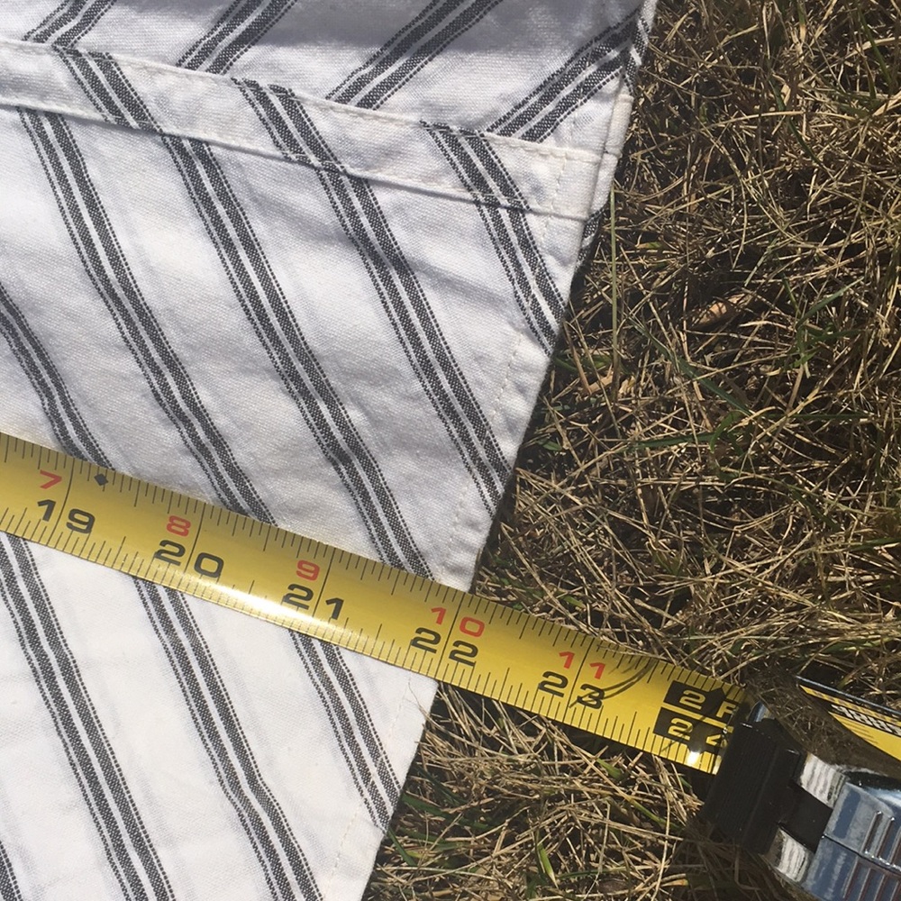 EUC Ann Taylor loft white gray striped skirt - Picture 8 of 12